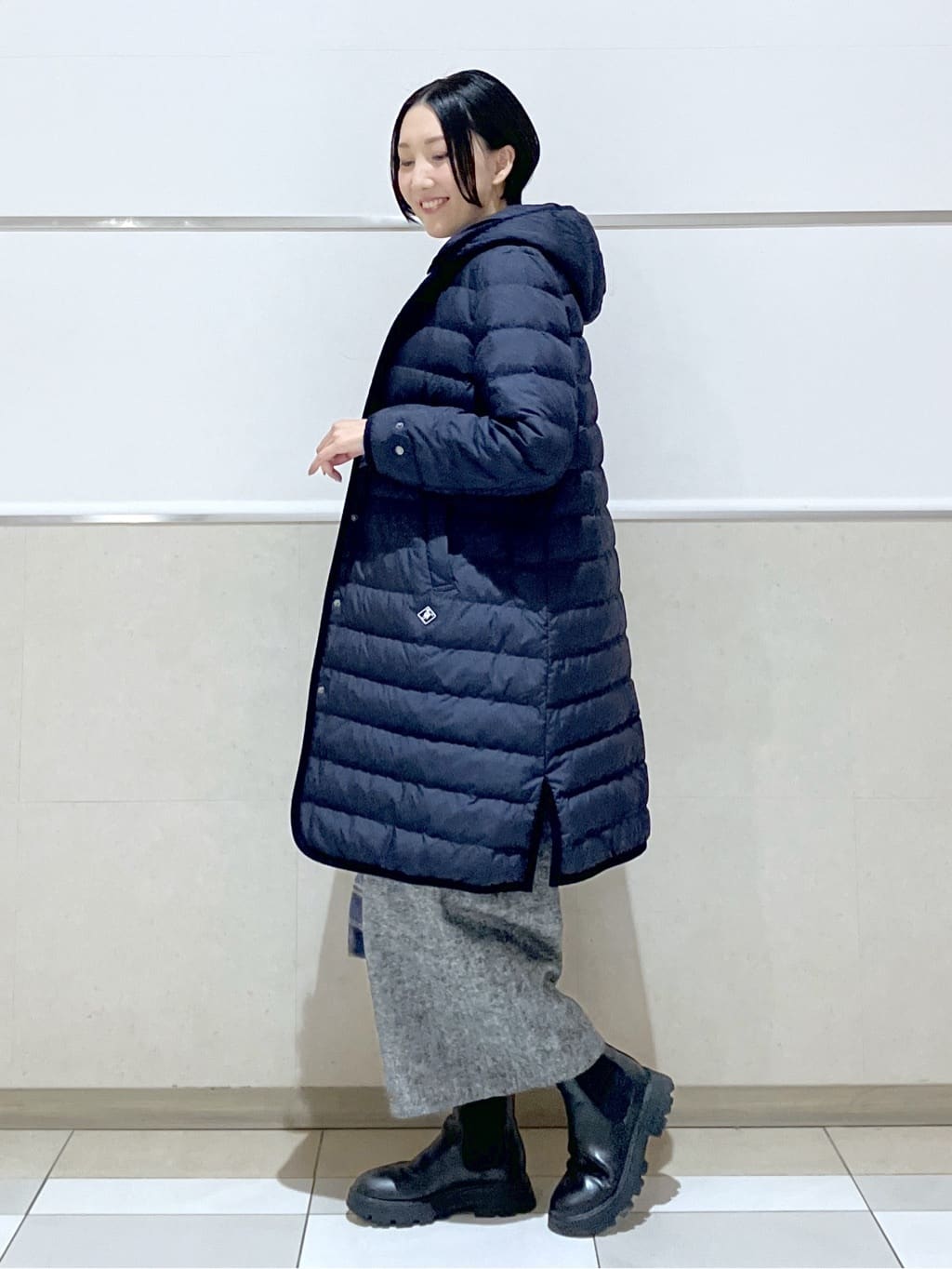 eriko さんの「Dessin｜【撥水・2WAY】ミュラーダウンコートロング丈」を使ったコーディネート