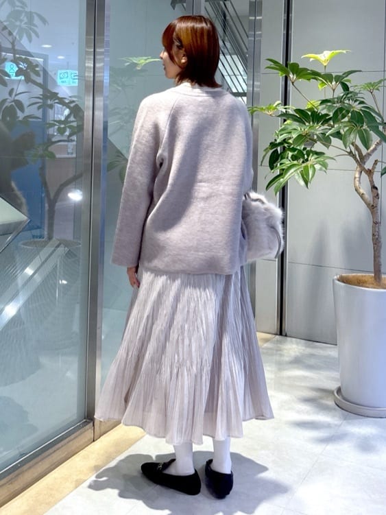 yukaさんの「UNTITLED｜【軽アウター/ミドル丈】ウールニットコーディガン」を使ったコーディネート