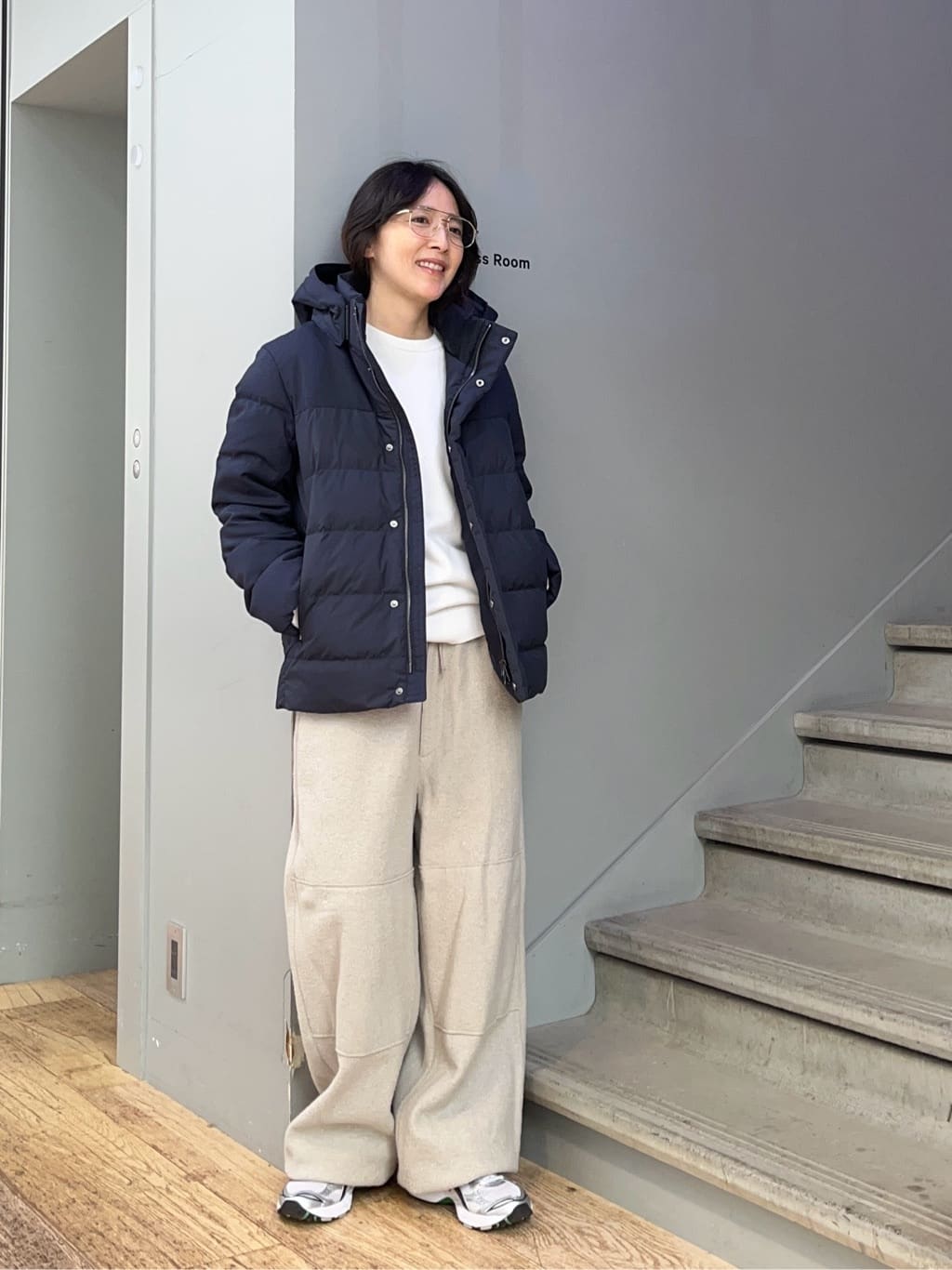 神野（jinno）さんの「TAKEO KIKUCHI｜カラーコンビ ダウンブルゾン」を使ったコーディネート