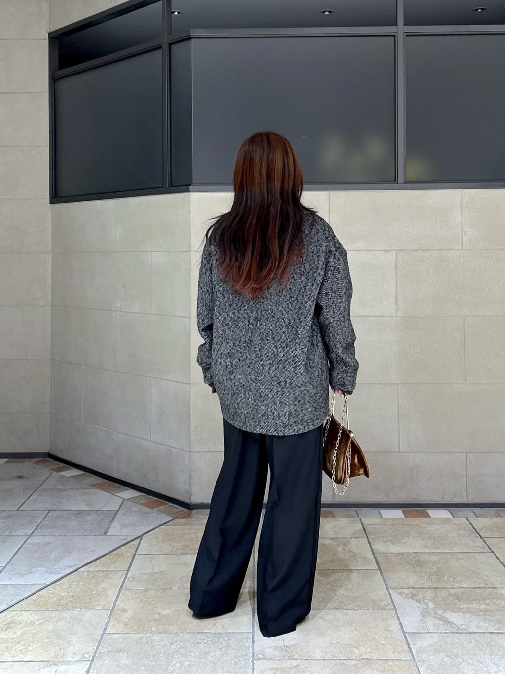よねさんの「INDIVI｜Comfy SET UP｜イージーストレートワイドパンツ【セットアップ対応／通勤/カセット服】」を使ったコーディネート