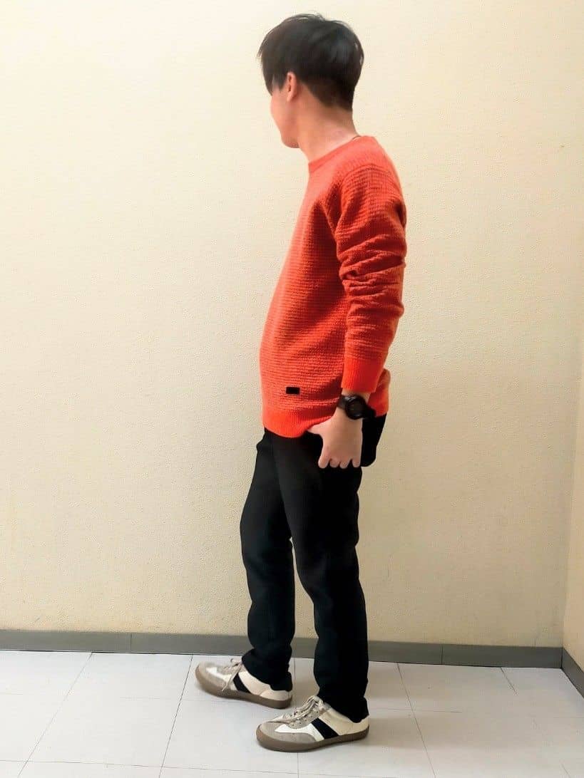 nerさんの「TAKEO KIKUCHI｜メランジ ニットプルオーバー」を使ったコーディネート