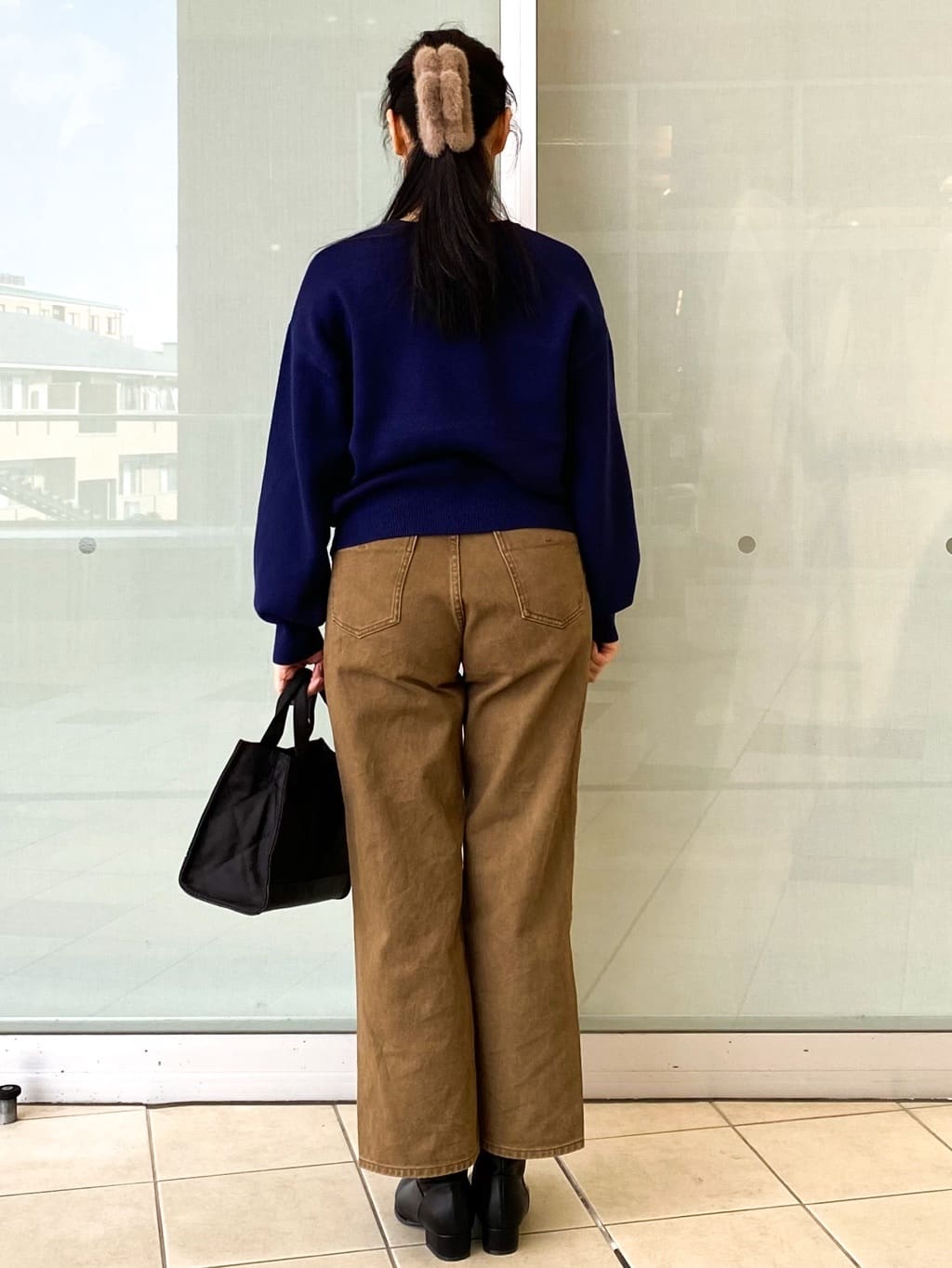Jeanさんの「OPAQUE.CLIP｜ヴィンテージカラーワイドストレートパンツ【洗濯機OK】」を使ったコーディネート