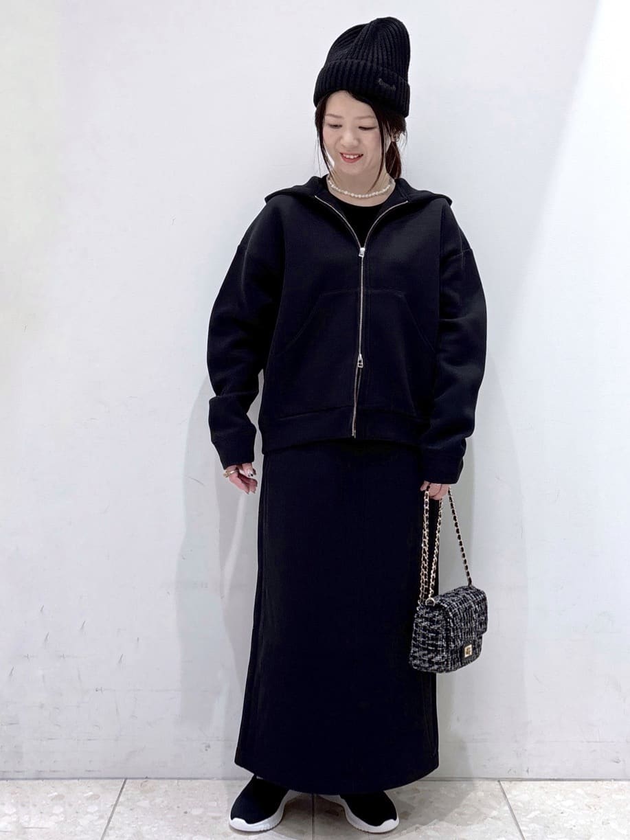 mameさんの「OPAQUE.CLIP｜フロッキーチュールTシャツ【洗濯機洗い可】」を使ったコーディネート