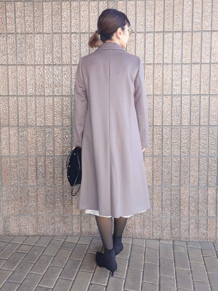 MUTSUKOさんの「UNTITLED｜【スタイリッシュ／オンオフ兼用】ウールチェスターコート」を使ったコーディネート