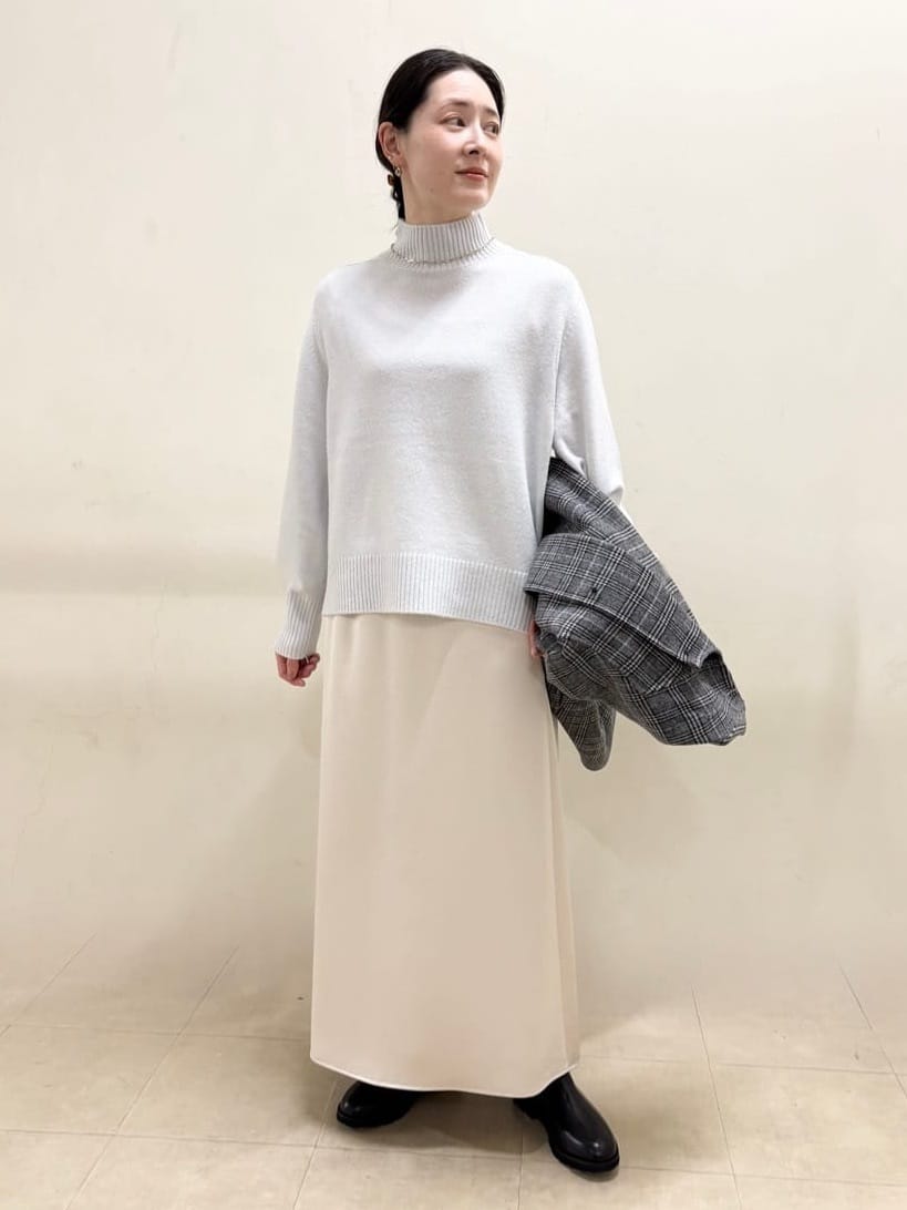 サオリさんの「UNTITLED｜【ミディ丈/軽やか】セミラグランリバー コート」を使ったコーディネート