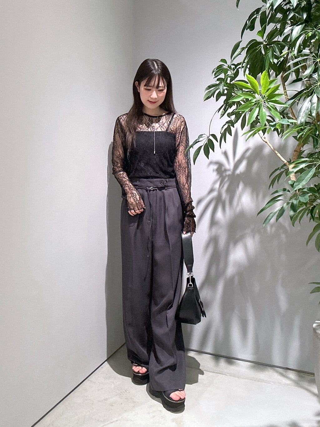 Renoさんの「INDIVI｜【セットアップ対応】ウーステッドライクスラックス」を使ったコーディネート