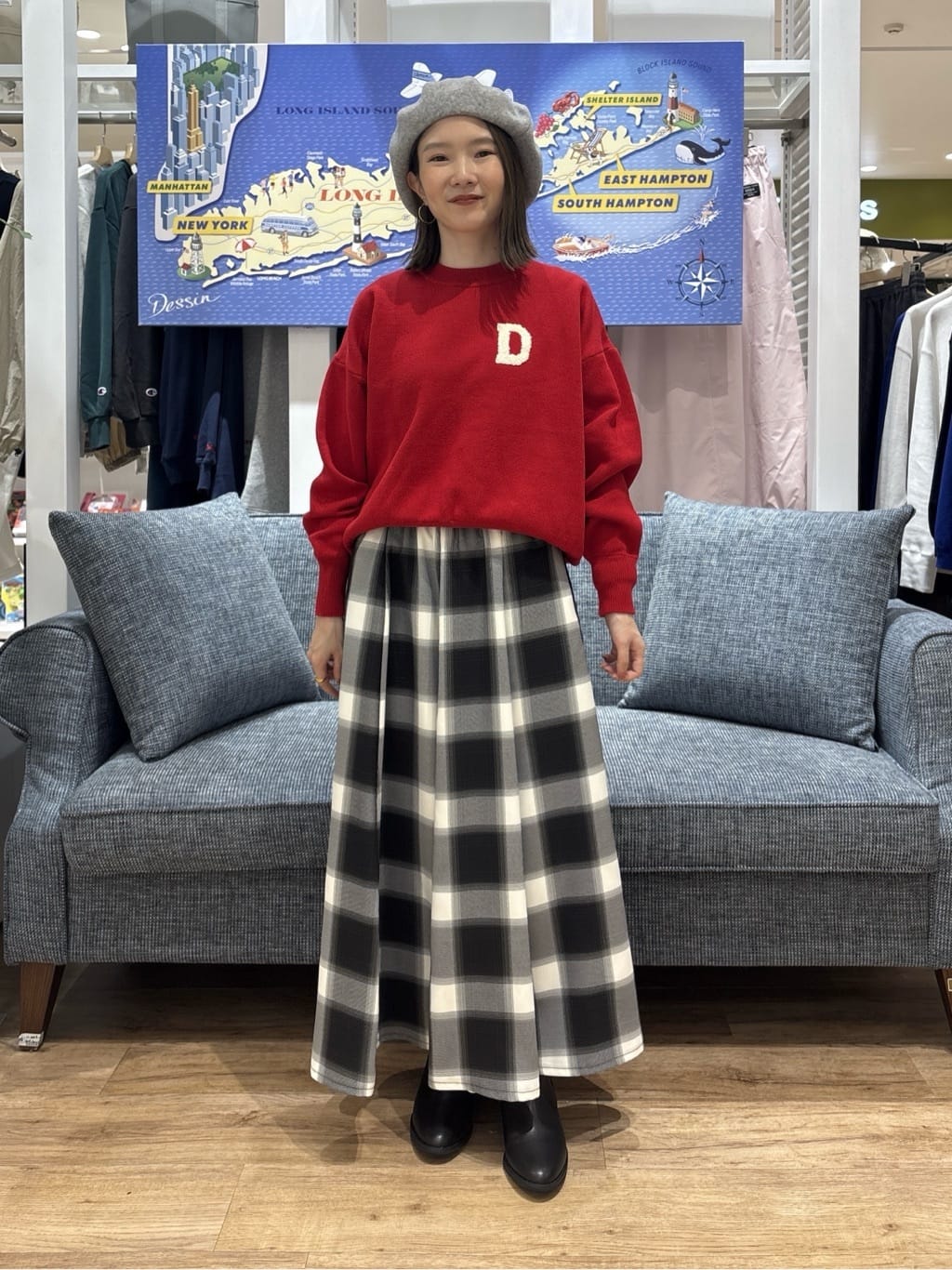 risaさんの「Dessin｜【撥水・2WAY】ミュラーダウンコートミドル丈」を使ったコーディネート