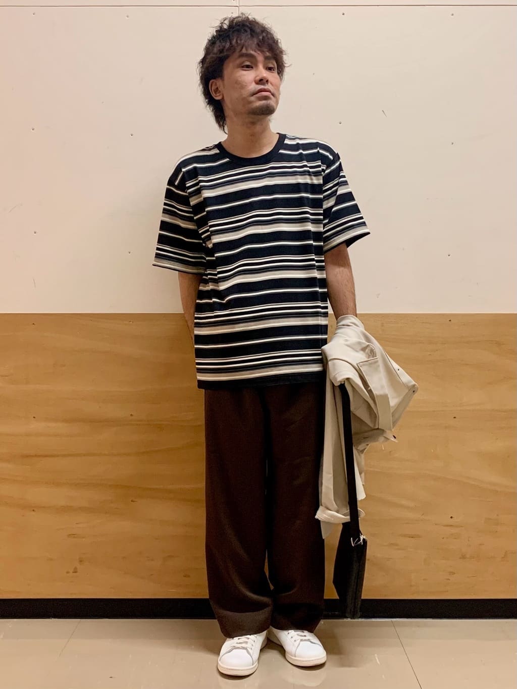 MATUさんの「THE SHOP TK｜TECLINO／テクリーノ 長袖オックスシャツ【洗濯機OK】」を使ったコーディネート