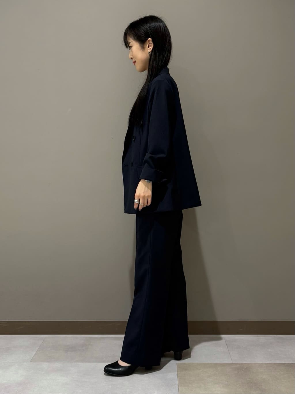 KEIKOさんの「INDIVI｜【UVケア】モノグラム ボウタイデザインブラウス」を使ったコーディネート