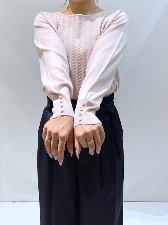 manaさんの「OPAQUE.CLIP｜ベルト付き2タックワイドパンツ【洗濯機OK／ストレッチ／防シワ／イージーアイロン】」を使ったコーディネート