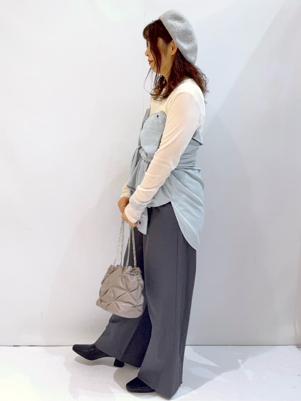 nakkoさんの「OPAQUE.CLIP｜スエードライクシャツ【洗濯機OK】」を使ったコーディネート