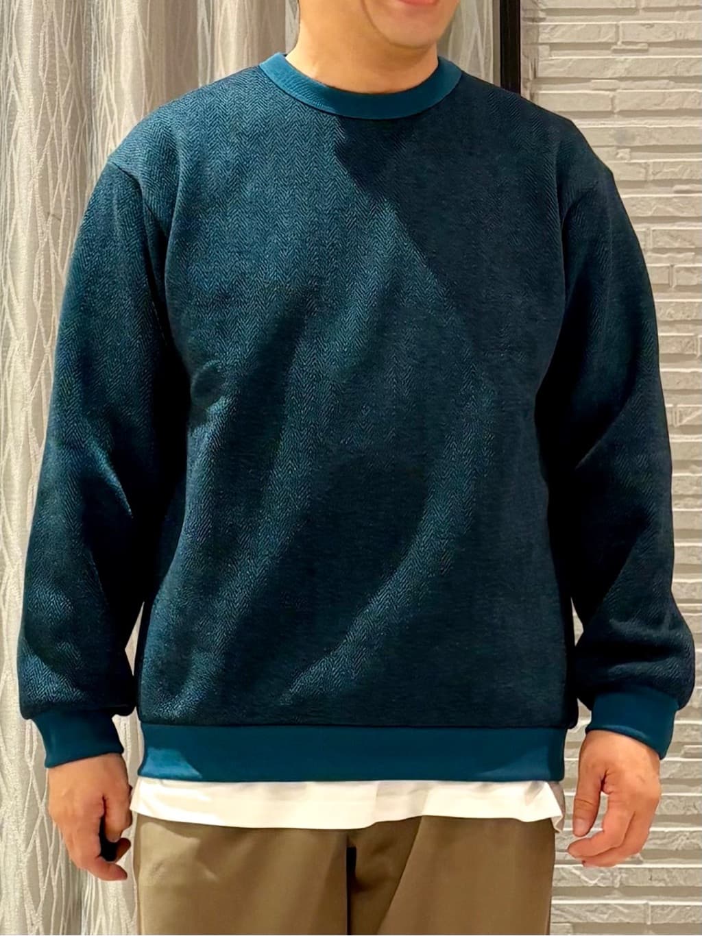 Pーyamaさんの「THE SHOP TK｜【裏起毛で暖かい】レトロフリーススウェット 洗濯機OK」を使ったコーディネート