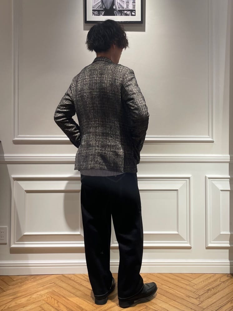 橋本さんの「DRESSTERIOR｜【干場義雅&times;DRESSTERIOR】バックフリース プルオーバー」を使ったコーディネート