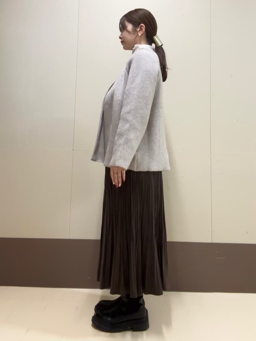 Atsumiさんの「UNTITLED｜【軽アウター/ミドル丈】ウールニットコーディガン」を使ったコーディネート