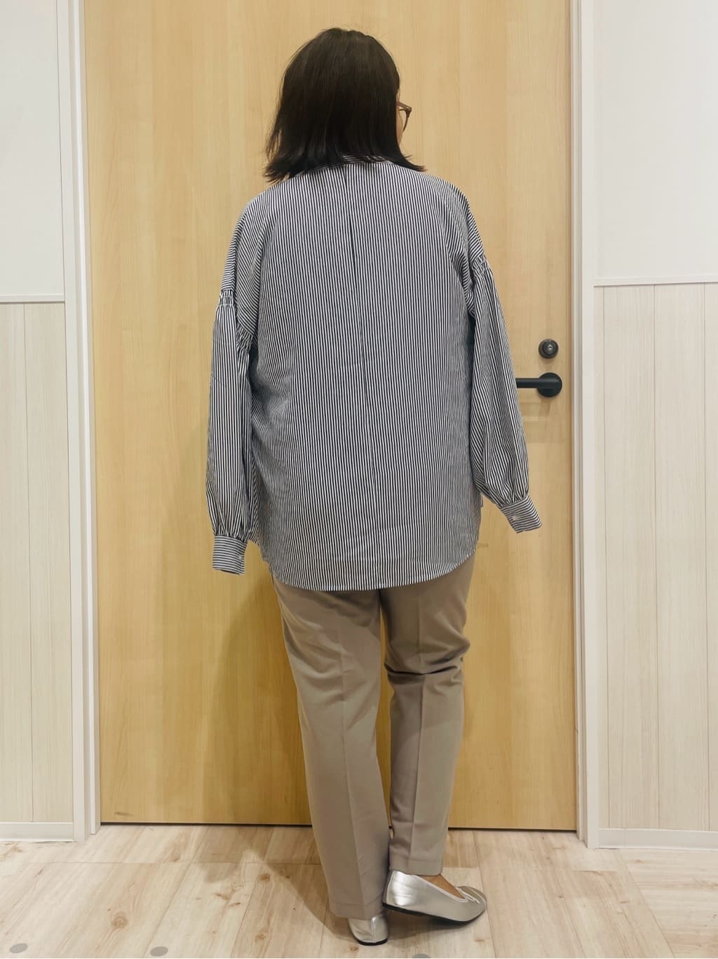 すーさんの「SHOO･LA･RUE｜【洗える/毛玉になりにくい/UV】 ガータードルマン 7分袖ニット」を使ったコーディネート