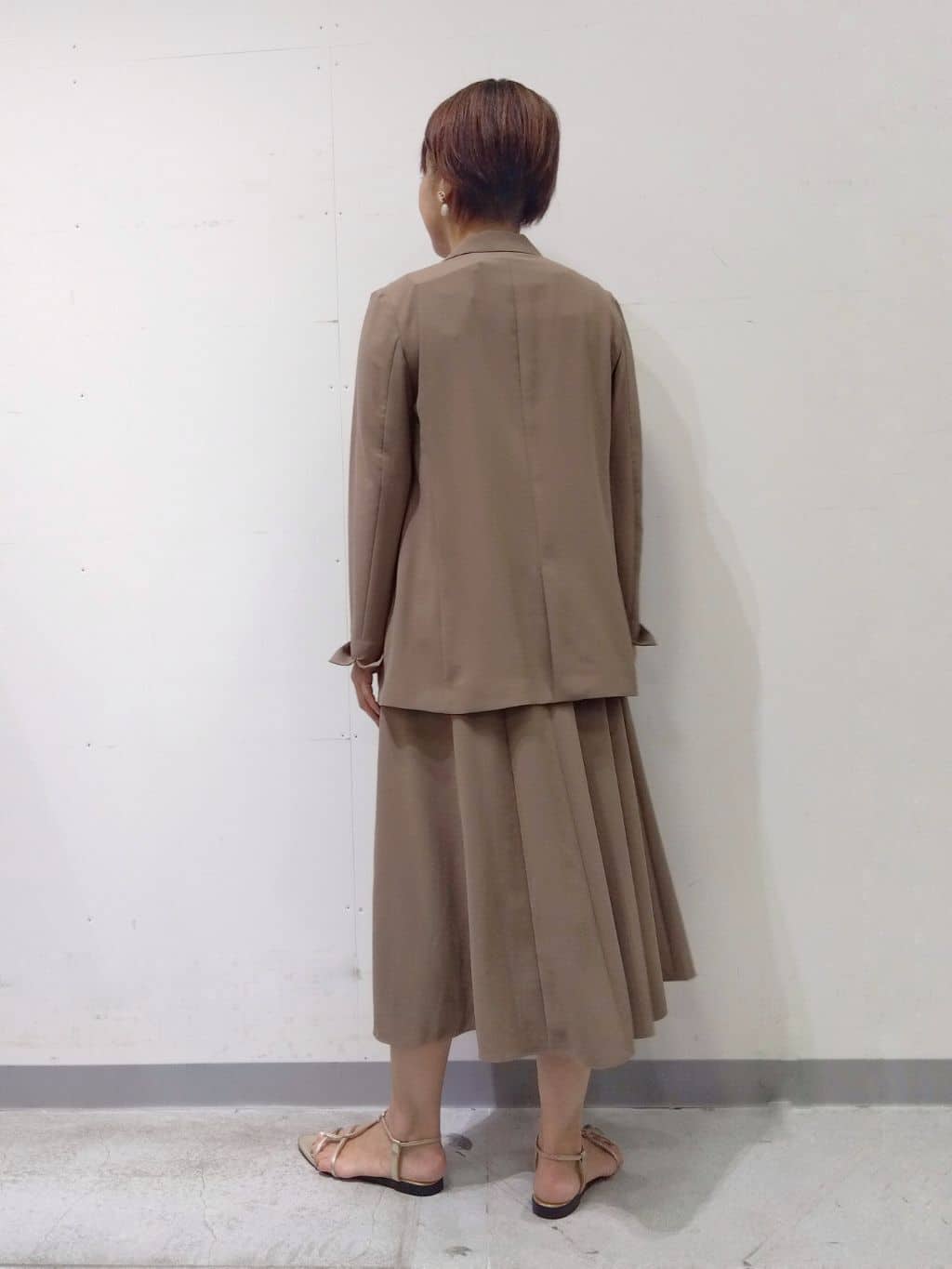 Kさんの「INDIVI｜【美シルエット】ノースリーブワンピース」を使ったコーディネート