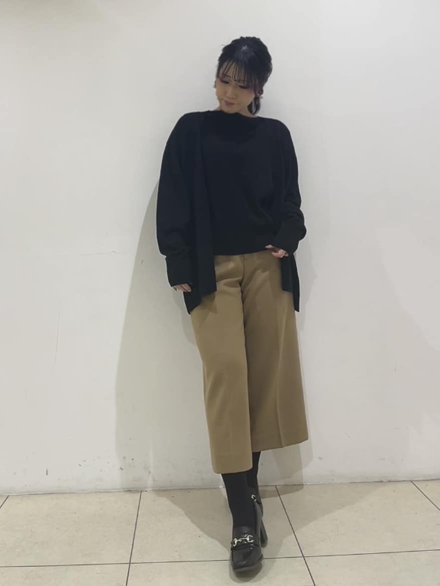 watanabeさんの「UNTITLED｜【アンサンブル可/洗える/ボタンなし】シルクウールカシミヤ 着流しカーディガン」を使ったコーディネート