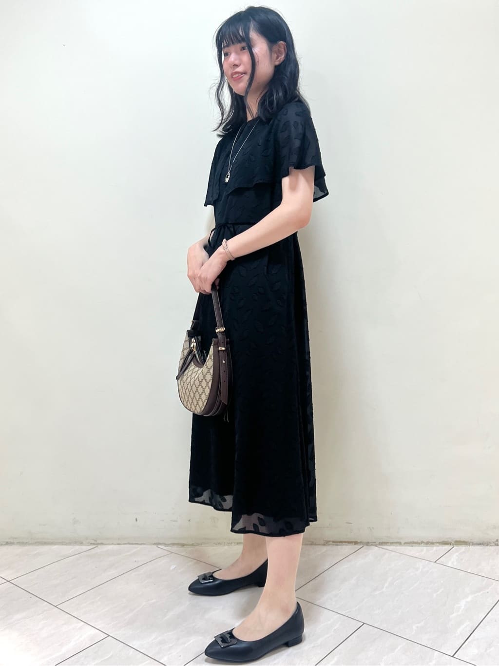 yanaさんの「Reflect｜パール調リングネックレス」を使ったコーディネート