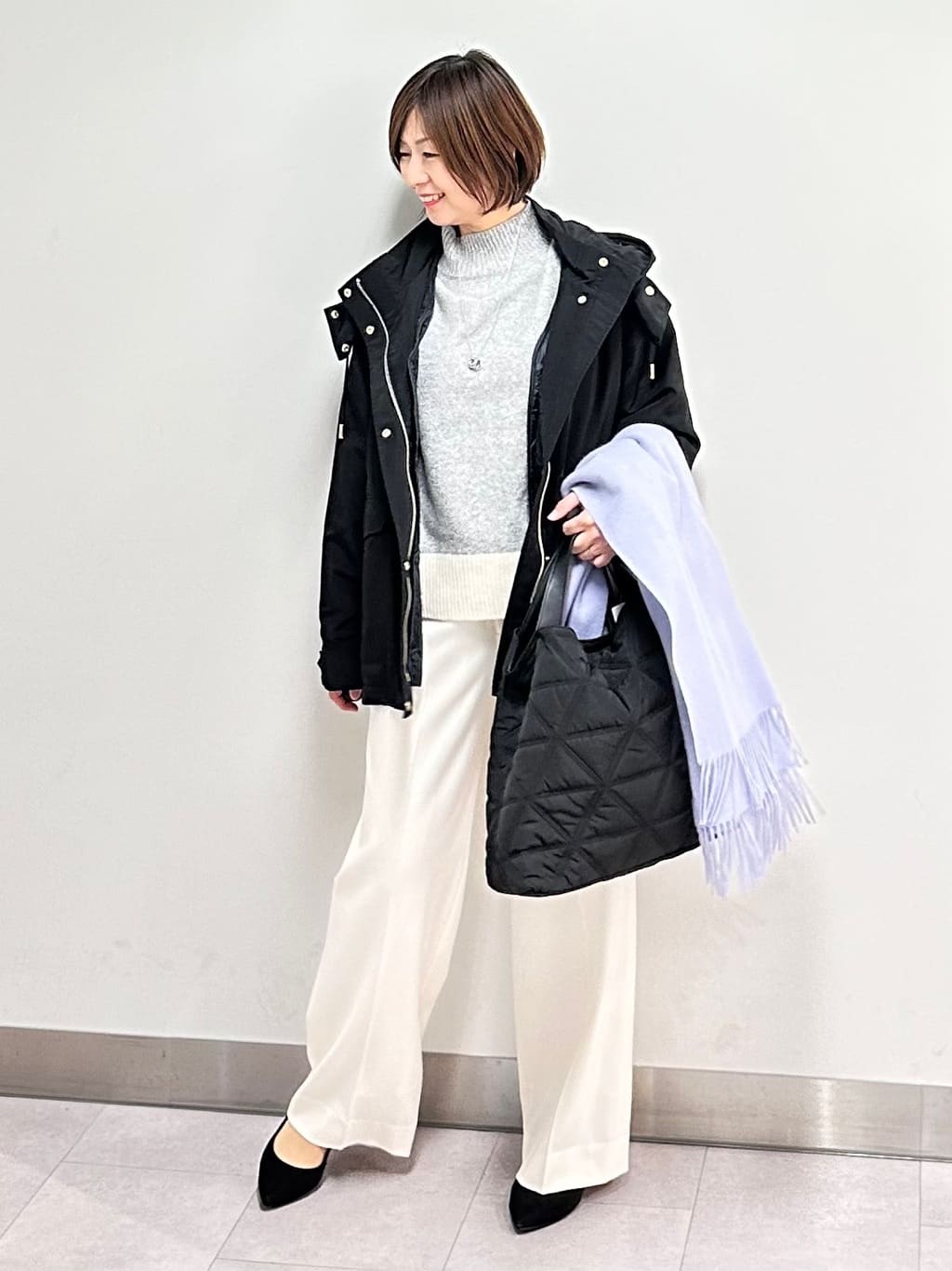 みなこさんの「UNTITLED｜【はっ水機能/フード取り外し可/防寒】ロングダウンコート」を使ったコーディネート
