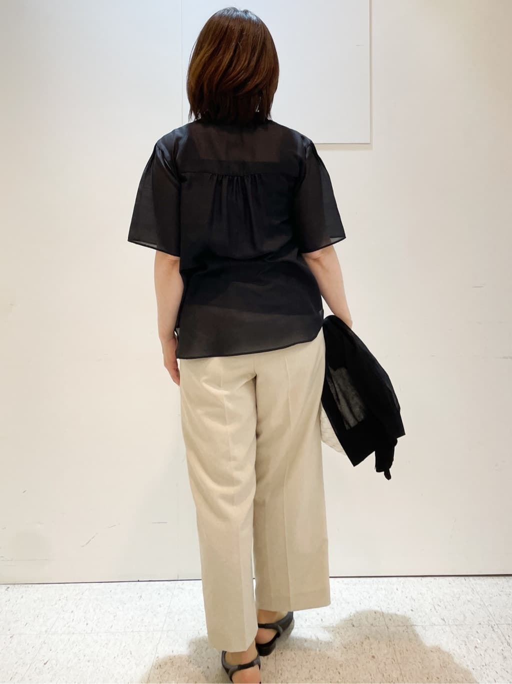 めいさんの「Reflect｜【選べる5色◎／マシンウォッシュ可】シャーリングデザインブラウス」を使ったコーディネート