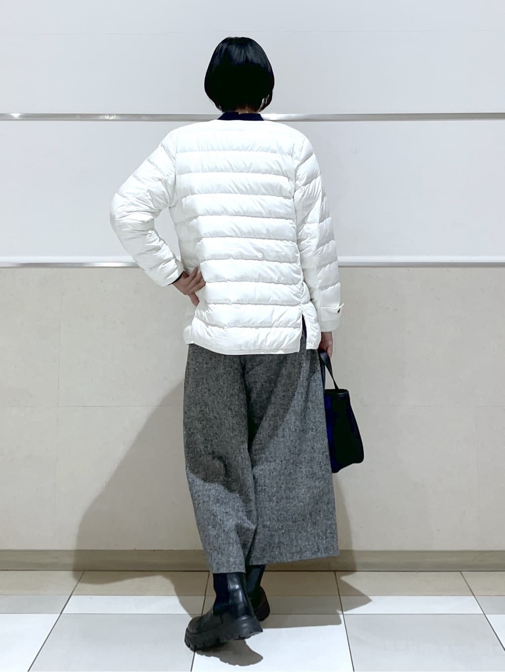 eriko さんの「Dessin｜【撥水・2WAY】ミュラーダウンコートミドル丈」を使ったコーディネート