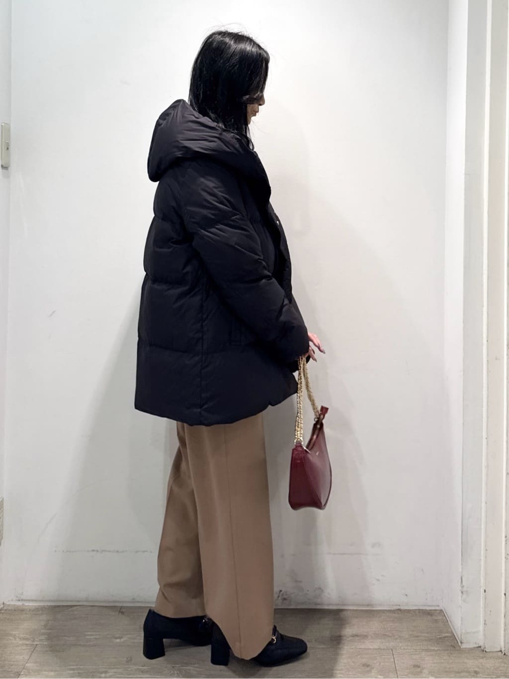 yuicciさんの「OPAQUE.CLIP｜ウォームタッチ イージーワイドパンツ【洗濯機洗OK／ストレッチ】≪SS～LL≫」を使ったコーディネート