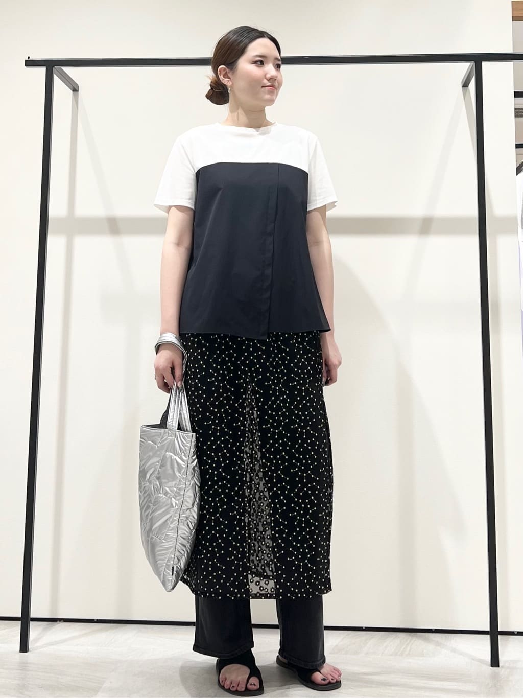T.Kさんの「INDIVI｜【洗える】ビスチェレイヤード風トップス」を使ったコーディネート