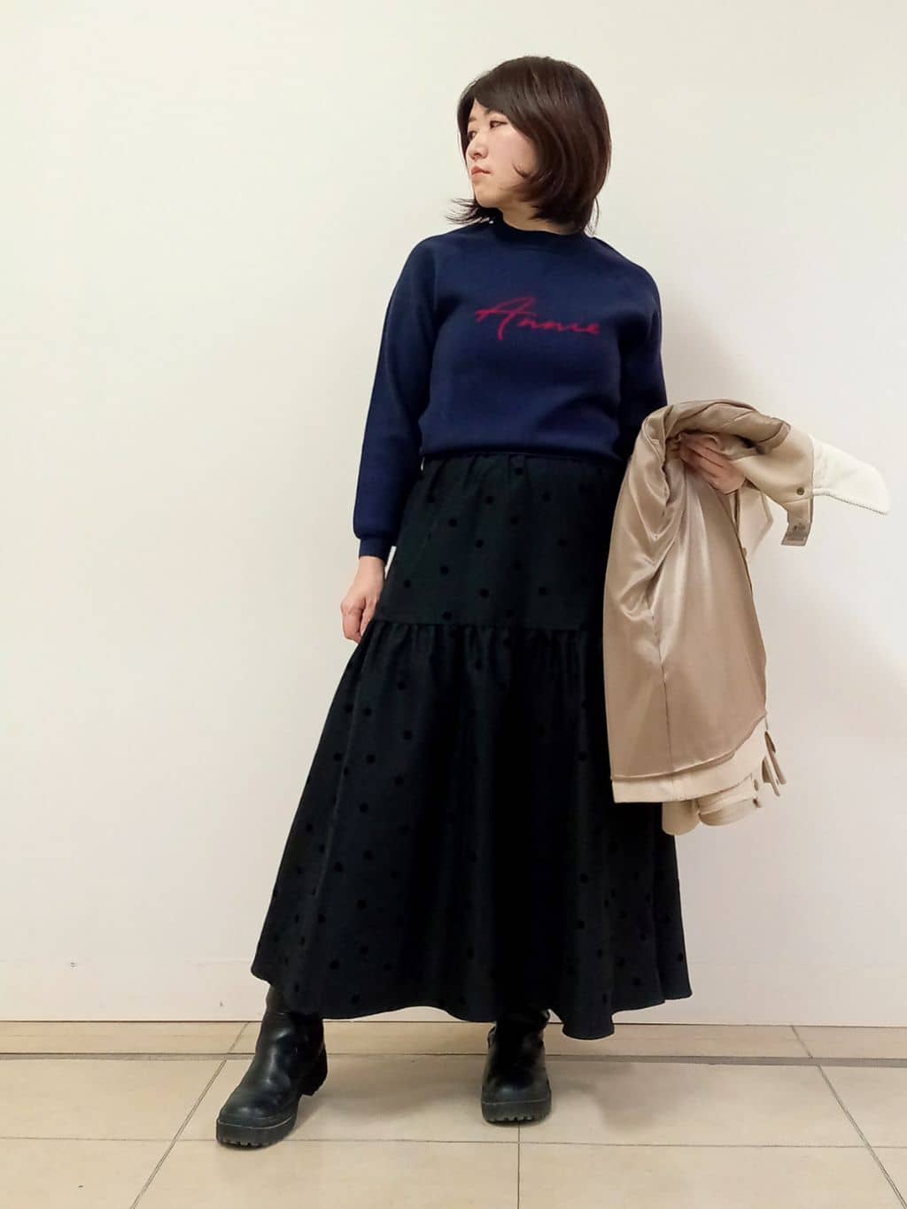 emiさんの「DRESSTERIOR｜ウールハンティングブルゾン」を使ったコーディネート