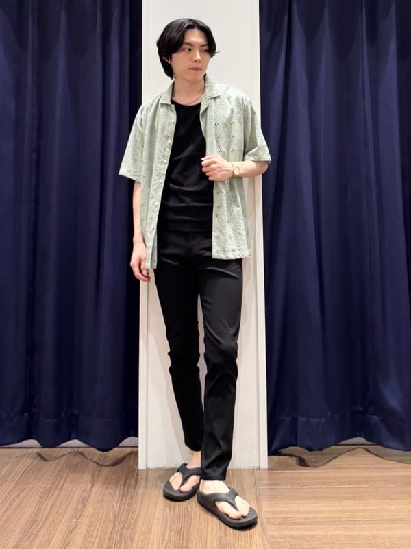 Tightさんの「THE SHOP TK｜プレミアムスキニーパンツ ストレッチ+ 接触冷感／洗濯機OK」を使ったコーディネート