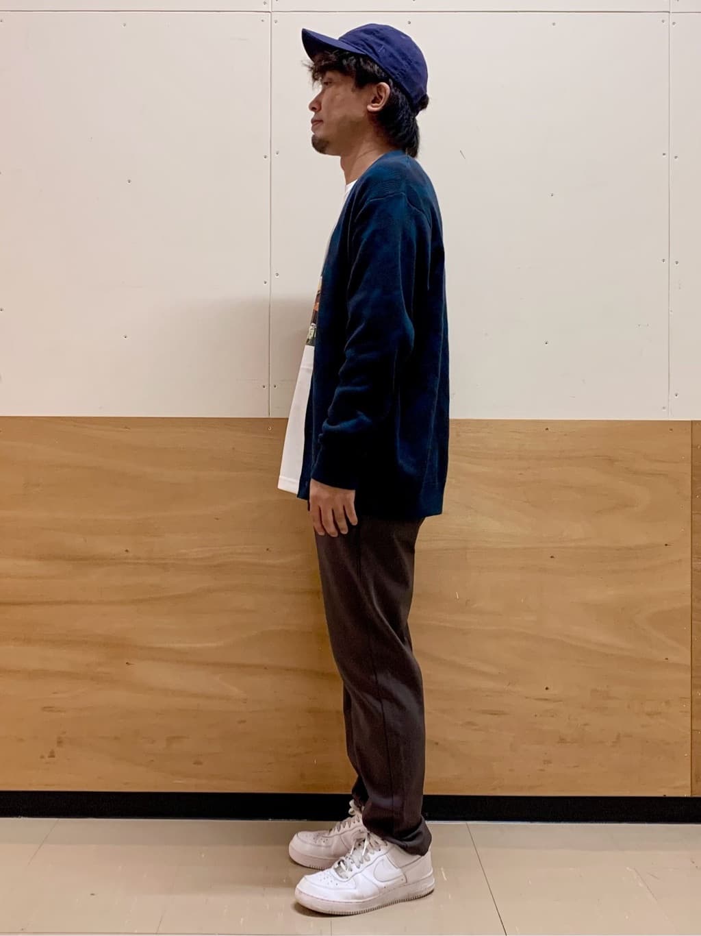 MATUさんの「THE SHOP TK｜ヘリンボンニットカーディガン」を使ったコーディネート