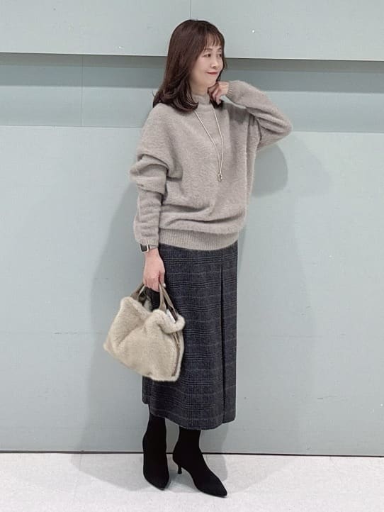 makiさんの「UNTITLED｜【着回しが効く／オンオフアウター】ウールショートコート」を使ったコーディネート