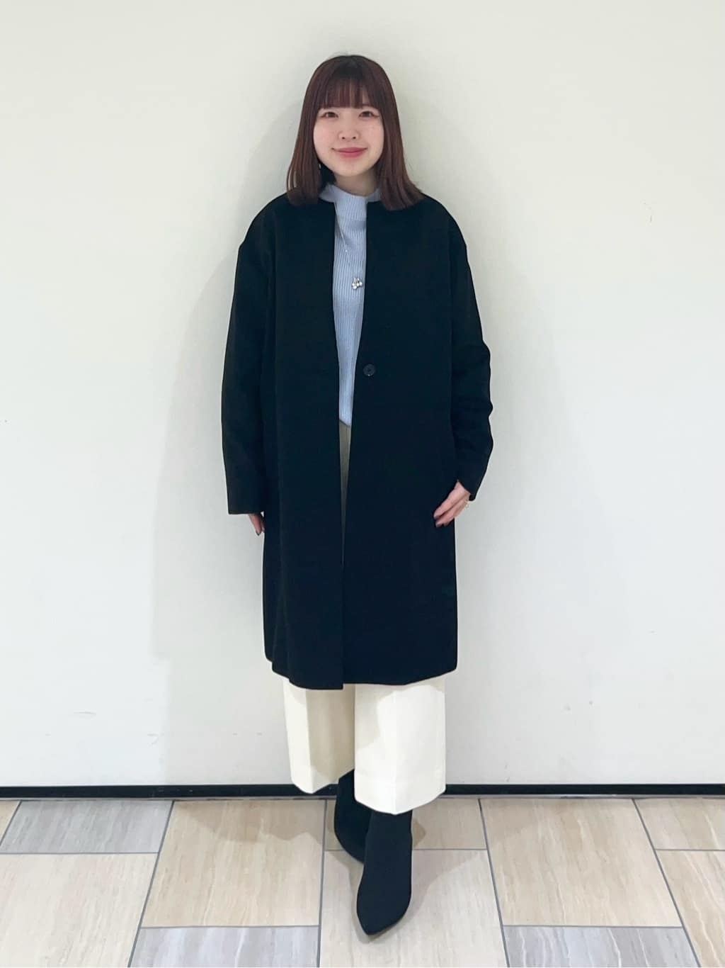 Mitsukiさんの「UNTITLED｜【洗える】スポンディッシュ ボトルネックニット」を使ったコーディネート