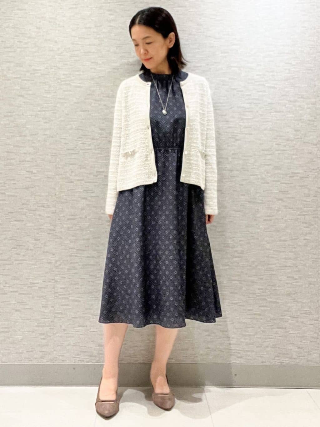 marikoさんの「Reflect｜【ライトアウター／ゆったりシルエット／気軽な羽織に◎】ドライタッチカーディガン」を使ったコーディネート