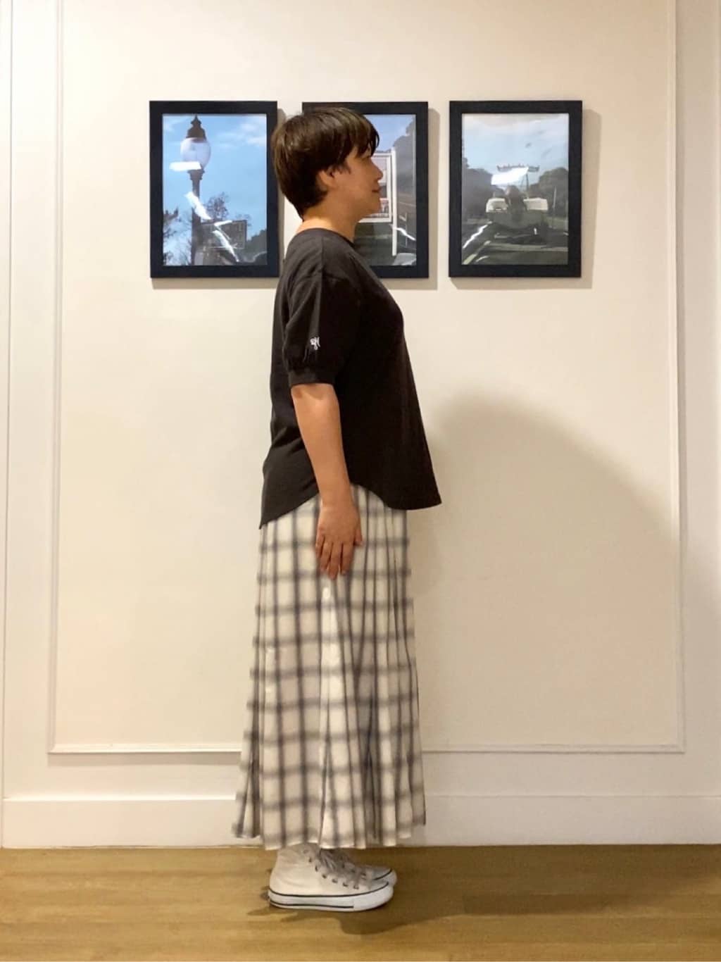 Hiroさんの「Dessin｜【360度可愛い/前後2WAY/洗える】ライトコットンヘンリーカットソー」を使ったコーディネート