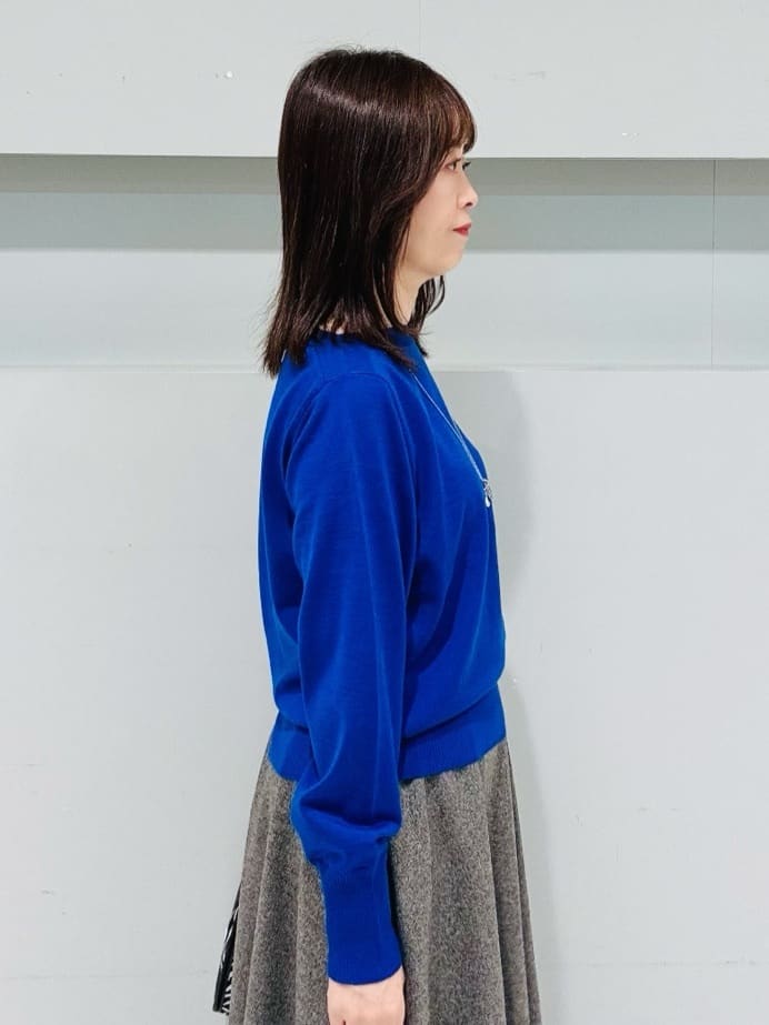 makiさんの「UNTITLED｜【アンサンブル可/洗える】シルクウールカシミヤ ドルマンスリーブニット」を使ったコーディネート
