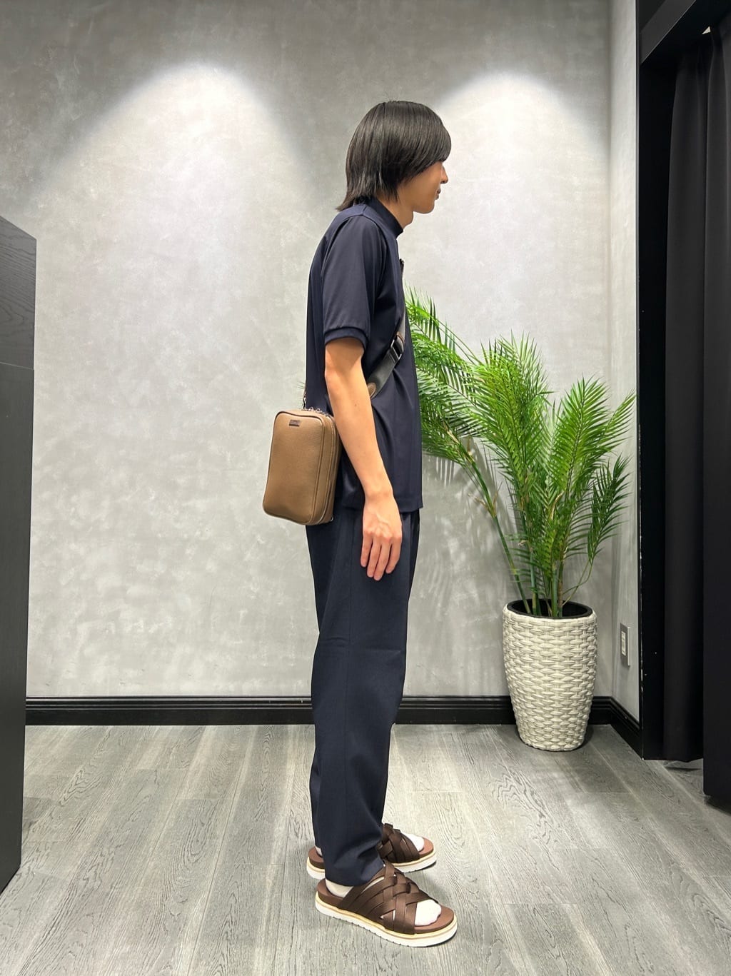 ruiさんの「TAKEO KIKUCHI｜【COOL CITY WEAR】モックネック プルオーバー /接触冷感」を使ったコーディネート