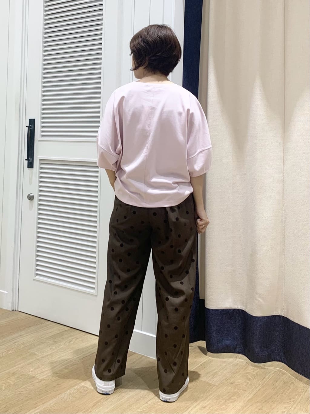 IMARIさんの「Dessin｜【二の腕カバー／UVカット】ランタンスリーブカットソー」を使ったコーディネート