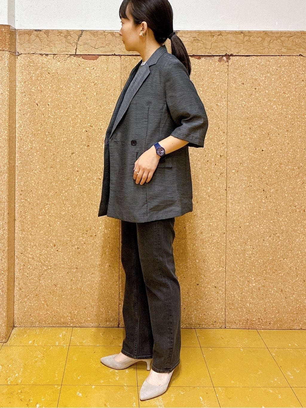 hattoriさんの「INDIVI｜ライトダブルジャケット」を使ったコーディネート