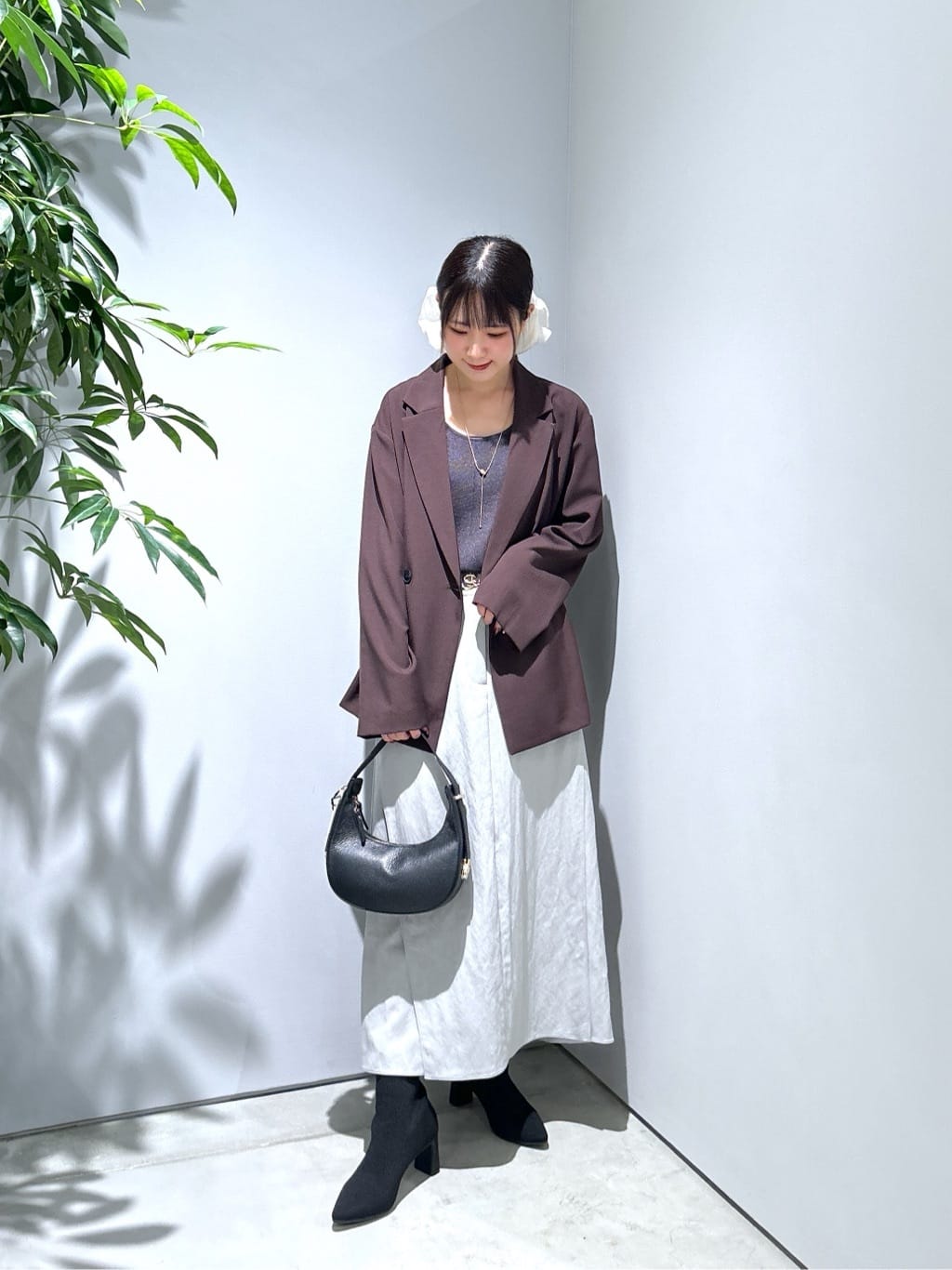 Renoさんの「INDIVI｜ロングニットタンク」を使ったコーディネート
