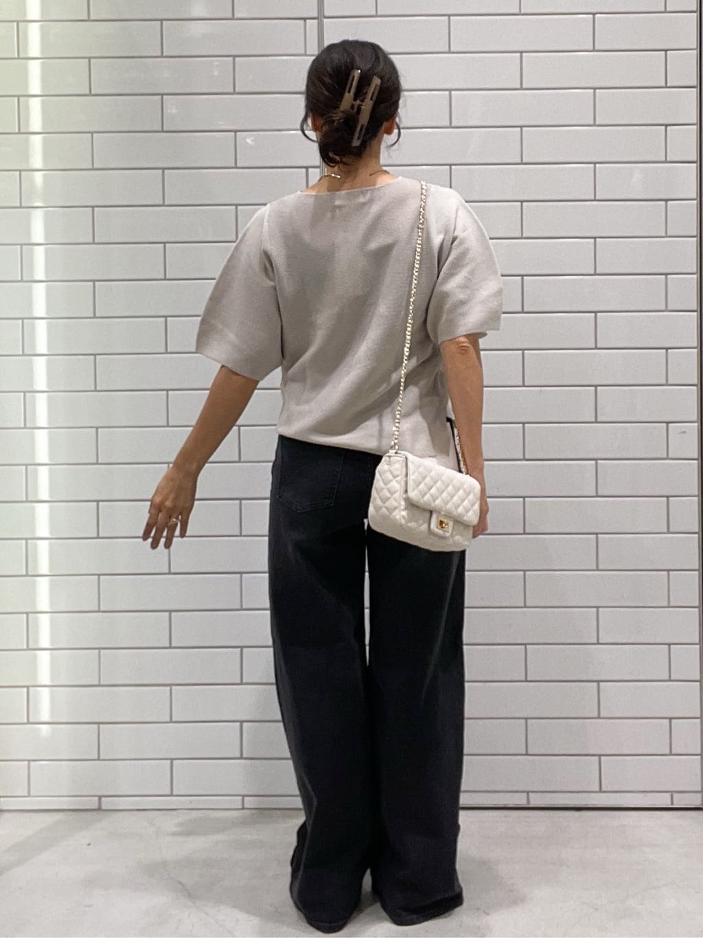 oiさんの「OPAQUE.CLIP｜ストレッチバギーデニム【洗濯機洗い可】《SS～LL》」を使ったコーディネート
