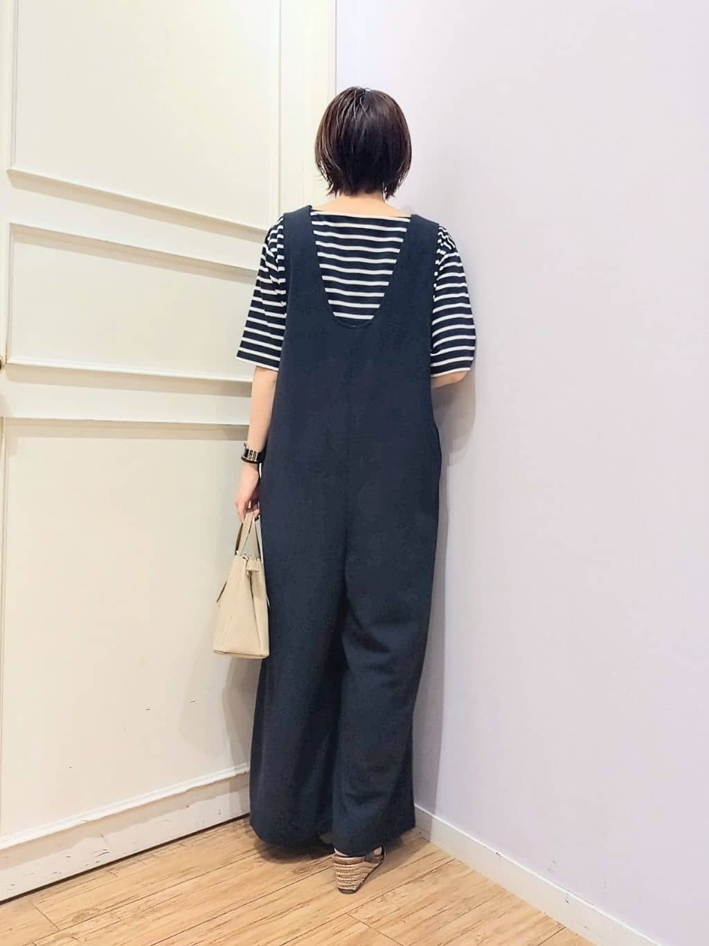 miomioさんの「SHOO･LA･RUE｜【前後2WAY/洗える】さらっと着られるサロペット」を使ったコーディネート