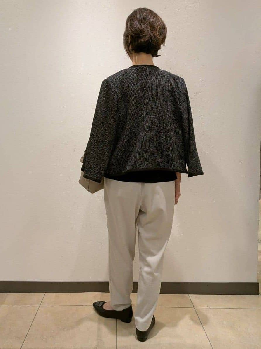 Rumiさんの「Reflect｜【軽い着心地】メッシュツイードジャケット」を使ったコーディネート