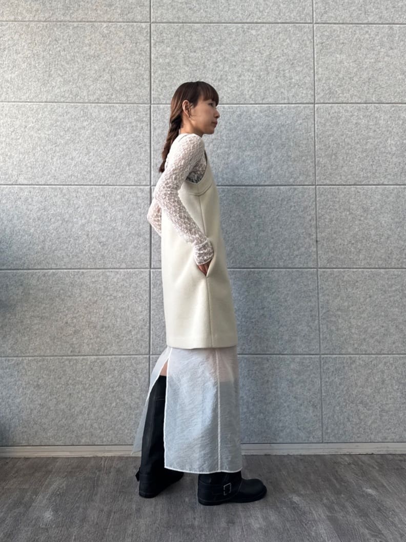 designer yukaさんの「CODE A｜wool mini dress」を使ったコーディネート