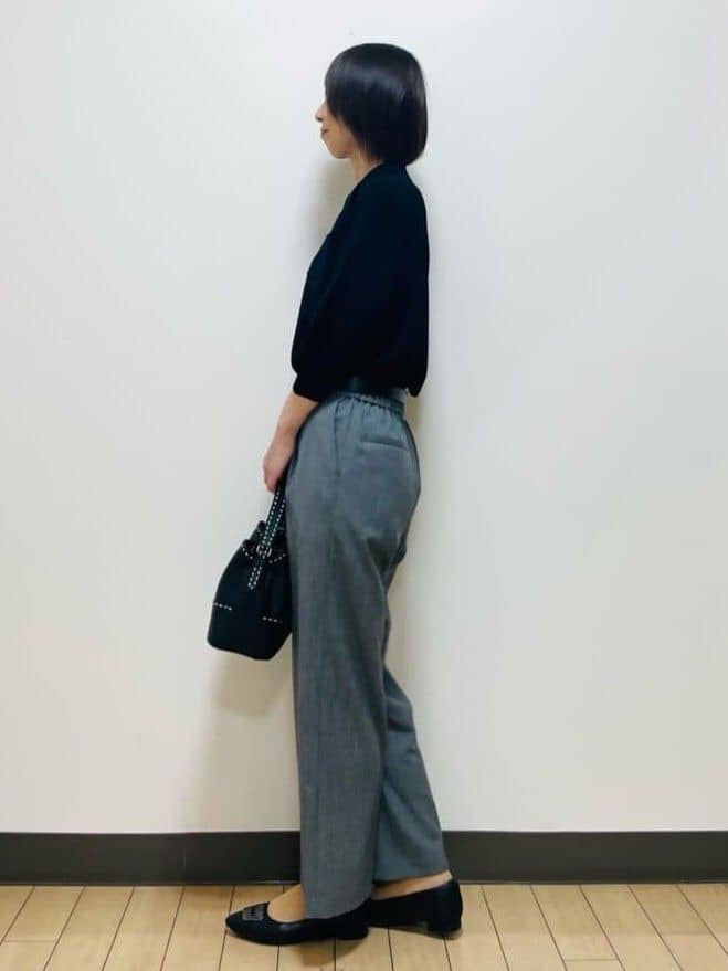 Riiさんの「Reflect｜【透けにくい◎】衿付き七分袖ニット」を使ったコーディネート