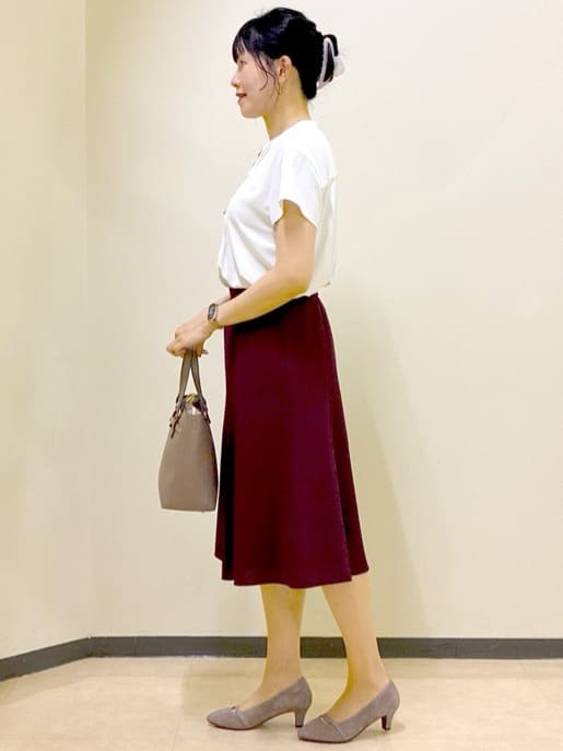  beni_gingerさんの「Reflect｜【インナーに◎／すっきり見え！長め丈】タックデティールブラウス」を使ったコーディネート