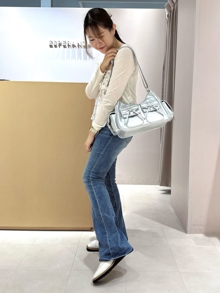 neinaさんの「ESPERANZA｜ポケットリボン2WAYバッグ」を使ったコーディネート