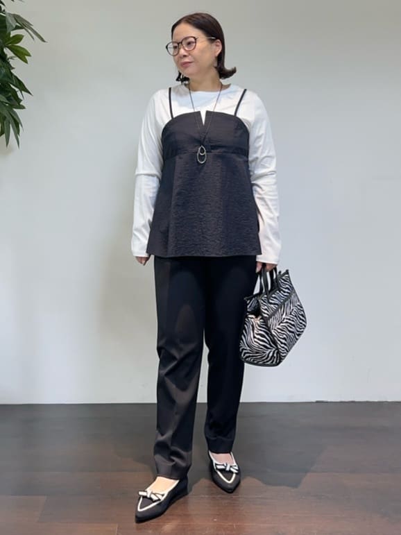 Asamiさんの「UNTITLED｜【洗える/ゆったりシルエット】ビスチェドッキング　プルオーバー」を使ったコーディネート