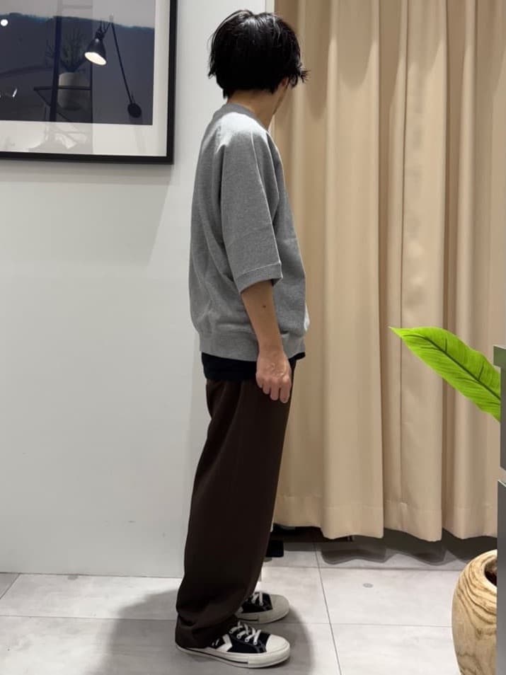 はさんの「THE SHOP TK｜Peanuts スヌーピー 6分袖裏毛スウェット」を使ったコーディネート