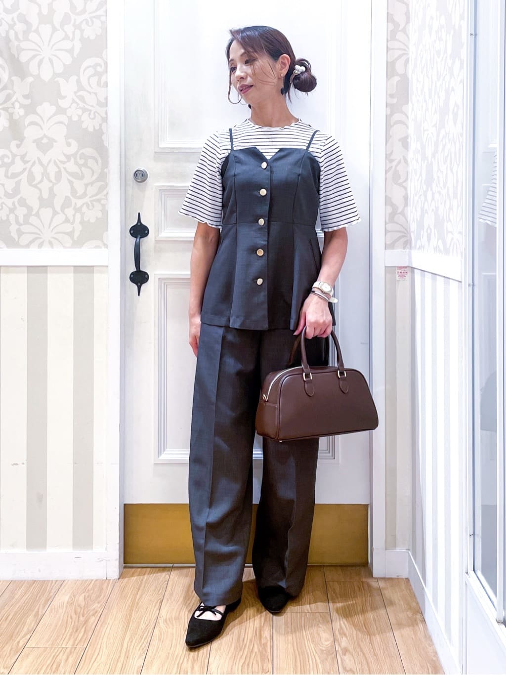 Naoさんの「grove｜【カセット服】主役級キャミビスチェ」を使ったコーディネート