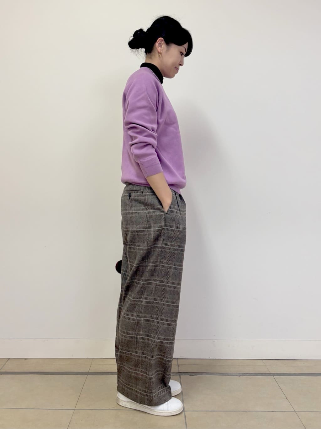Harukaさんの「DRESSTERIOR｜◆【洗える/7色展開】ウォッシャブルコットンカシミヤニット」を使ったコーディネート